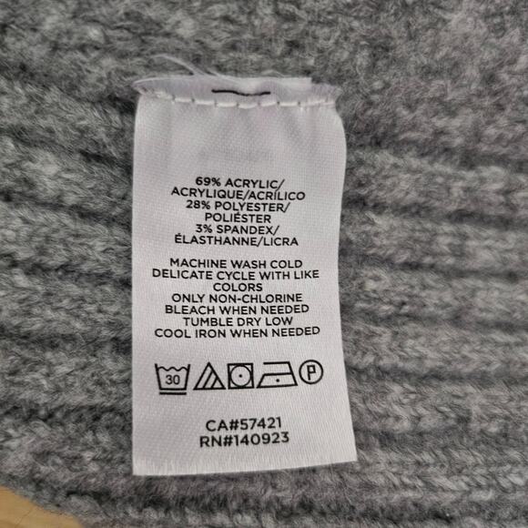 LOFT Gray Soft Wrap Sweater - Picture 5 of 5